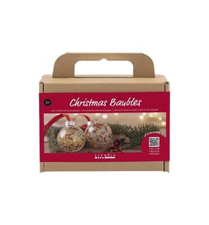 CREATIV COMPANY - Bastelset Weihnachtskugeln Pailletten