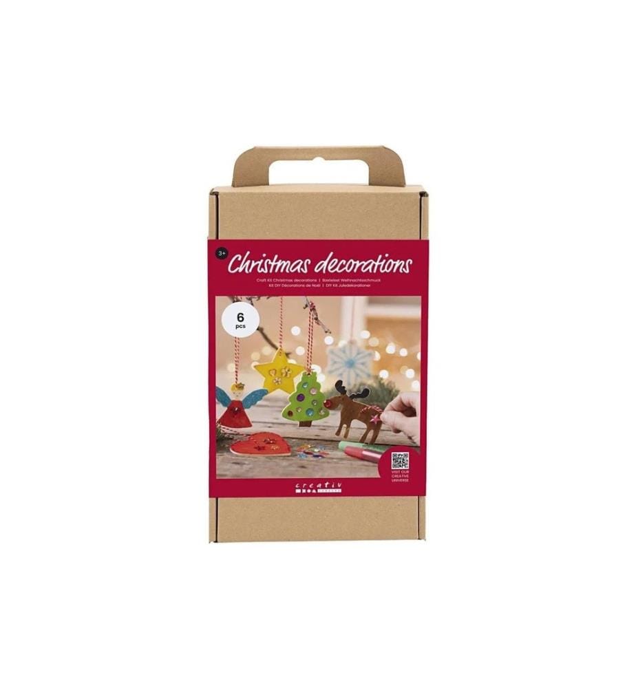 CREATIV COMPANY - Kits de bricolage Pendentifs de Noël à colorier