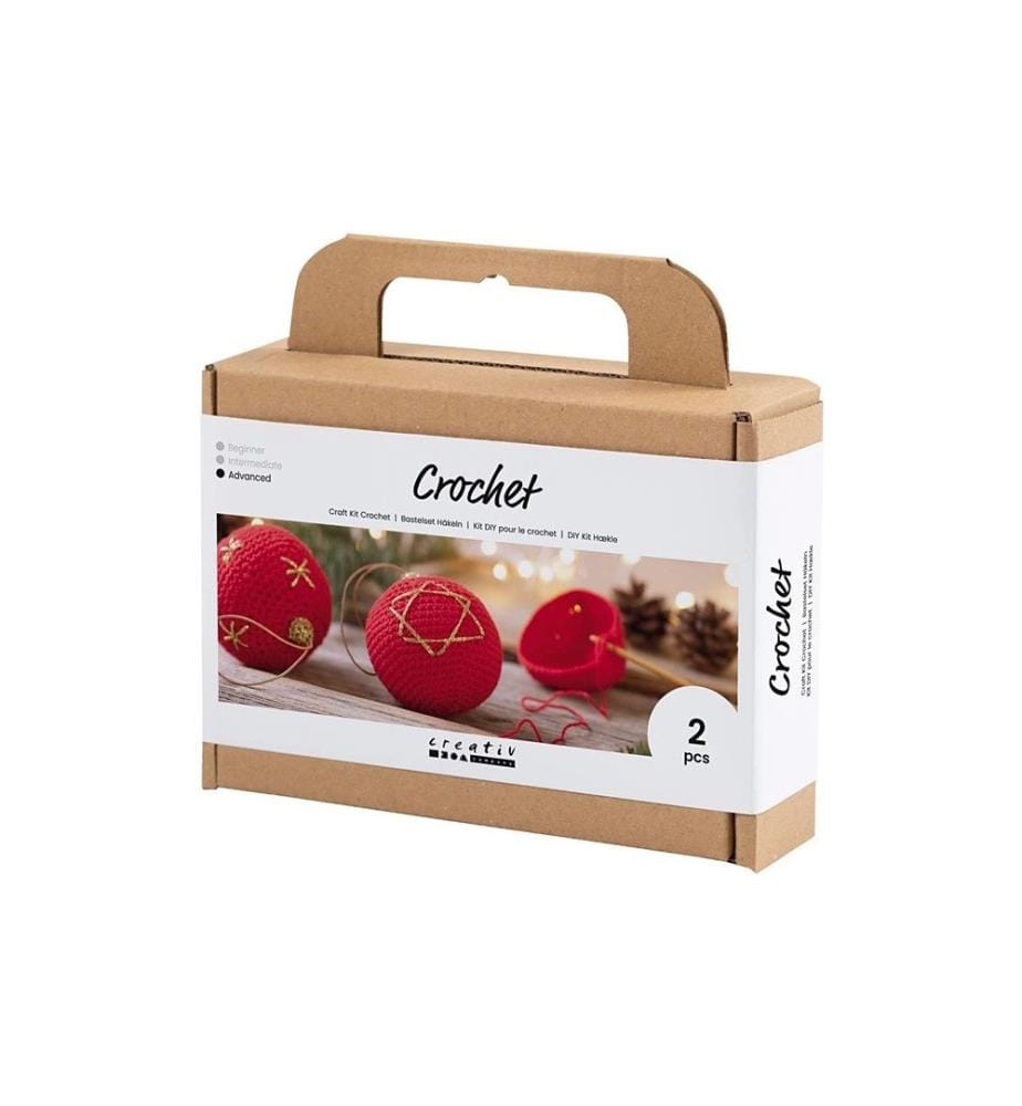 CREATIV COMPANY - Kits de bricolage Boules de Noël Crochet
