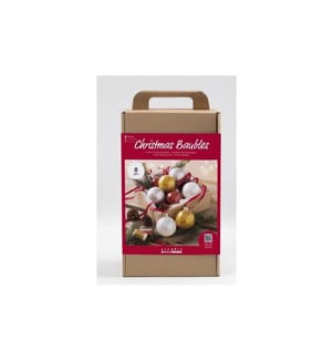 CREATIV COMPANY - Bastelset Weihnachtskugeln Glitzer