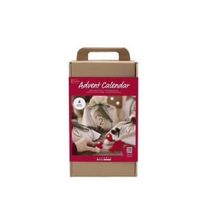 CREATIV COMPANY - Adventskalender Bastelset Filzen, 4 Stück