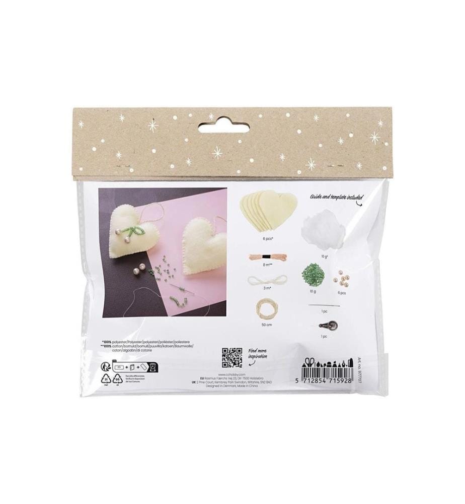 CREATIV COMPANY - Kits de bricolage Coudre des coeurs Coeur