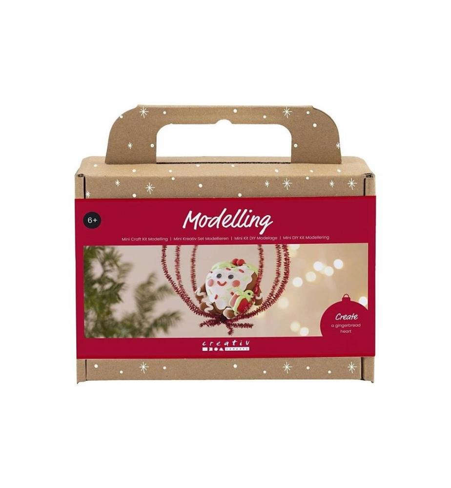CREATIV COMPANY - Kits de bricolage Modélisation Figurine de Noël en forme de coeur