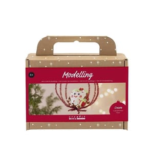 CREATIV COMPANY - Bastelset Modellieren Herzförmige Weihnachtsfigur