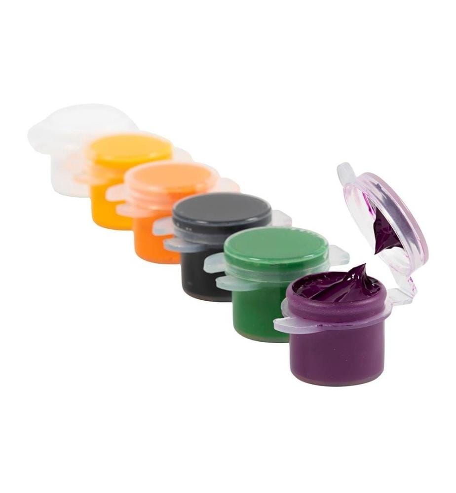 CREATIV COMPANY - Peinture acrylique Peinture Hobby Plus Color 6 x 5 ml, couleurs d'Halloween