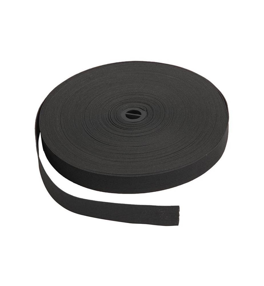 CREATIV COMPANY - Elastikband 25 m, Schwarz