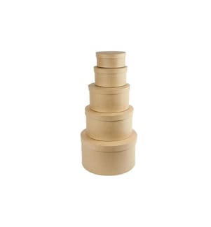 CREATIV COMPANY - Papp-Schachtel 8-19 cm 5 Stück
