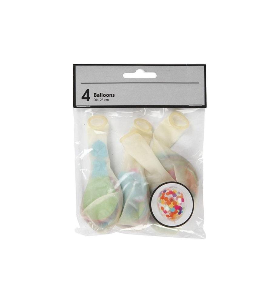 CREATIV COMPANY - Ballon de baudruche Confettis Multicolore