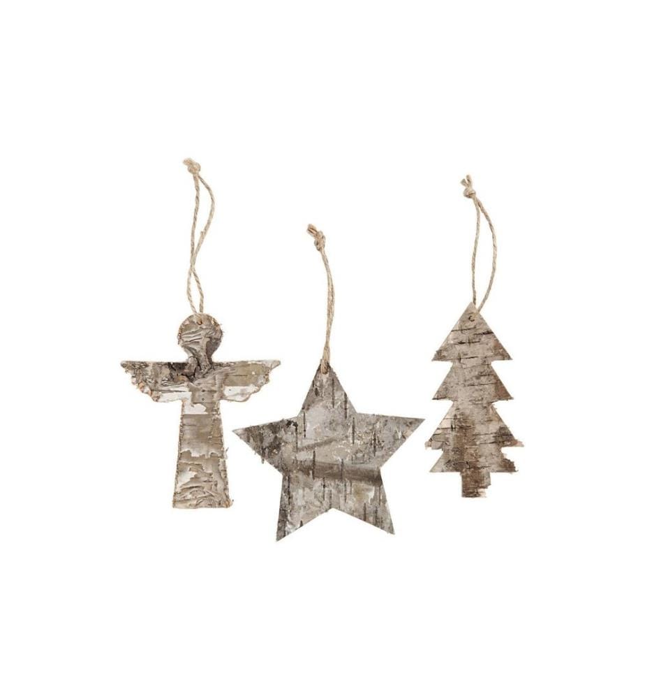 CREATIV COMPANY - Geschenkanhänger 10 cm Holzfiguren