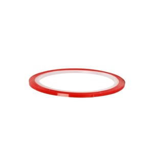 CREATIV COMPANY - Ruban adhésif double-face 3 mm 10 m, transparent; rouge