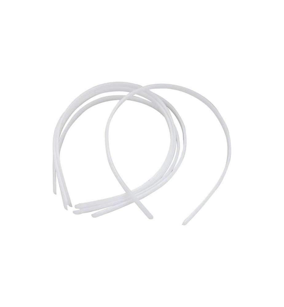CREATIV COMPANY - Serre-tête 8 mm, Blanc