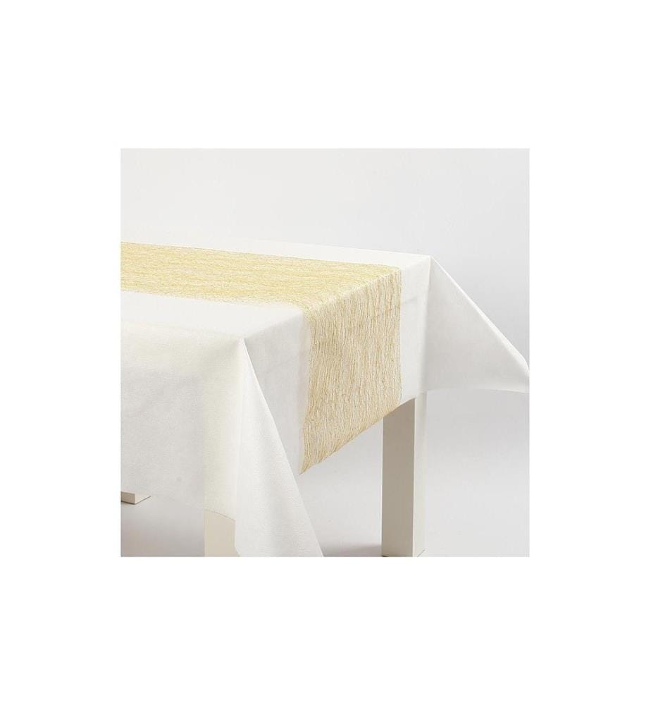 CREATIV COMPANY - Chemin de table 30 cm x 10 m, Doré
