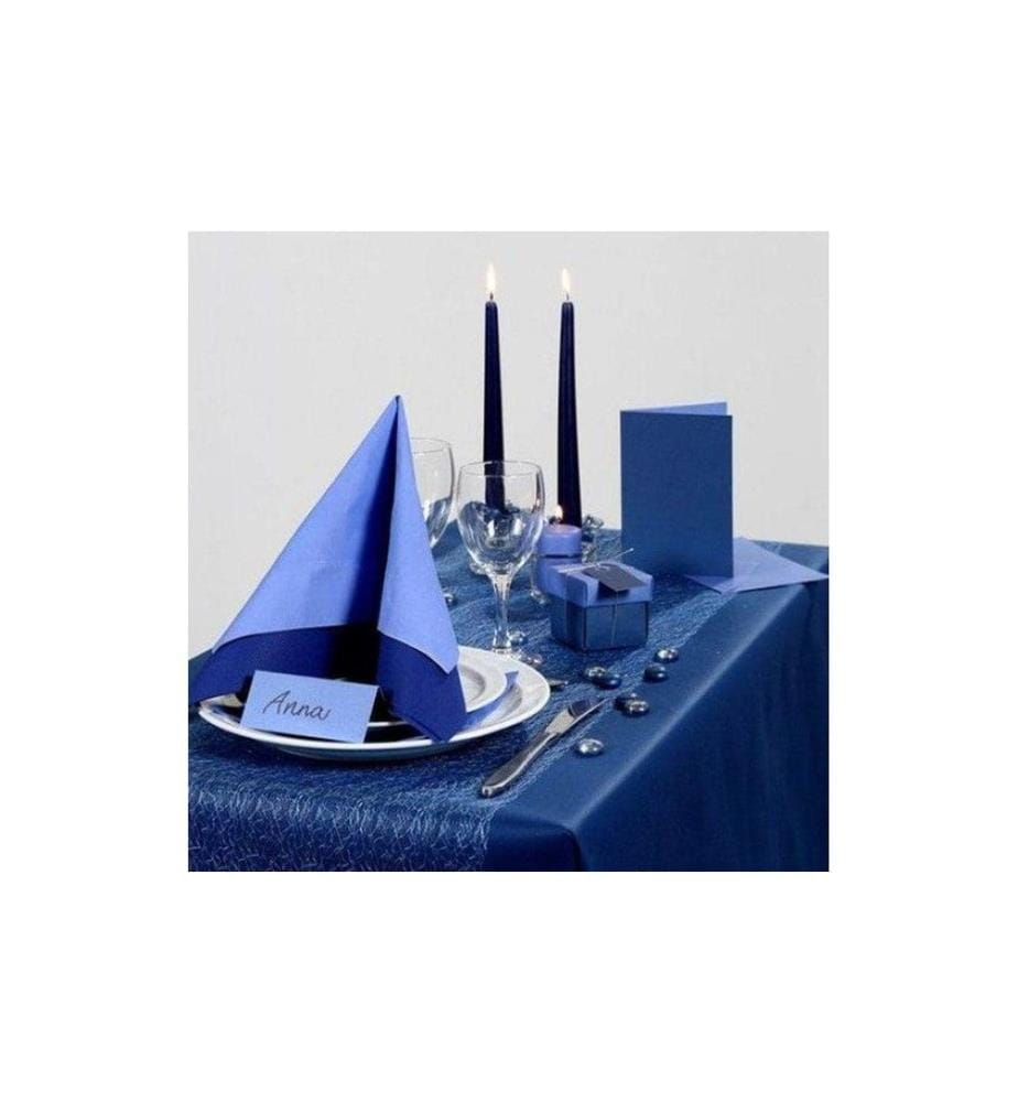CREATIV COMPANY - Serviettes en papier 40 cm x 40 cm, 20 Pièce/s, Bleu foncé