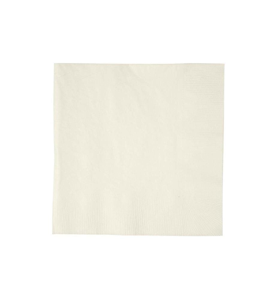 CREATIV COMPANY - Serviettes en papier 33 cm x 33 cm, 20 Pièce/s, Crème