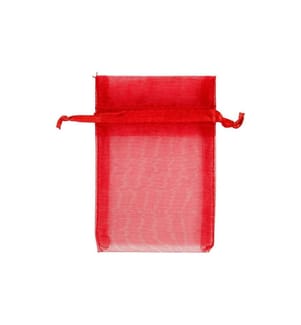 CREATIV COMPANY - Organzabeutel Organza 7 x 10 cm 10 Stück, Rot