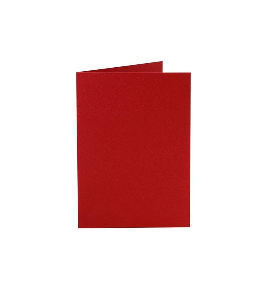 CREATIV COMPANY - Carte vierge 10.5 x 15 cm sans enveloppe, rouge