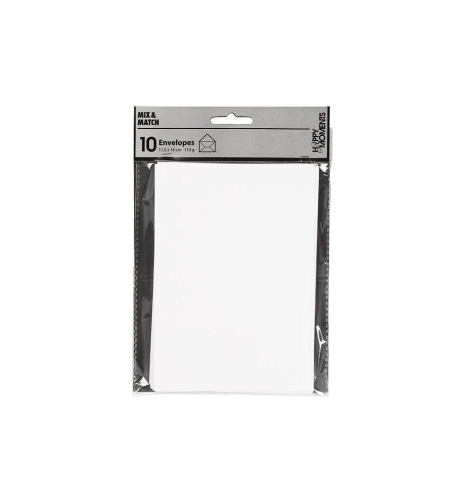 CREATIV COMPANY - Enveloppe 11.5 x 16 cm Blanc