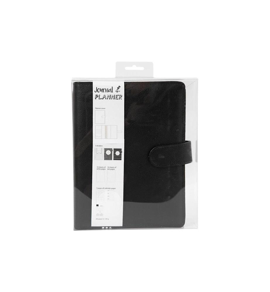 CREATIV COMPANY - Bloc-notes Agenda hebdomadaire 19 x 23.5 x 4 cm, Noir