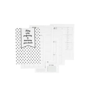 CREATIV COMPANY - Feuilles de papier Plan 5 semaines, 142 x 210 mm, 7 pages