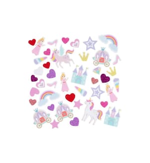 CREATIV COMPANY - Moosgummi-Set Einhorn und Prinzessin Lila-Pink, 150 Stück