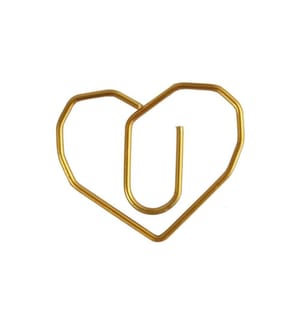 CREATIV COMPANY - Büroklammer Gold, 30 x 20 mm, 6 Stk.