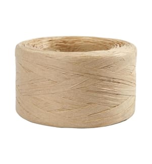 CREATIV COMPANY - Geschenkband Raffiabast 8 mm x 100 m, Beige
