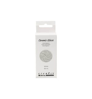 CREATIV COMPANY - Keramikglasur 984 - 1101 °C, 60 ml, Weiss
