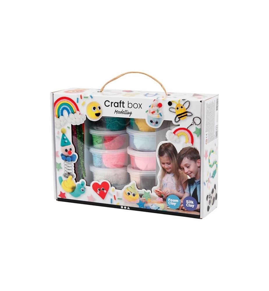 CREATIV COMPANY - Modellier-Set Foam/Silk Clay 16-teilig