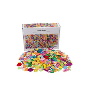 CREATIV COMPANY - Moosgummi-Set verschiedene Motive Mehrfarbig, 2640 Stück