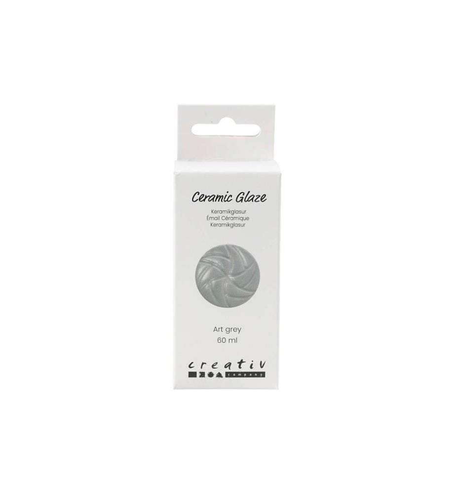 CREATIV COMPANY - Keramikglasur 984 - 1101 °C, 60 ml, Grau