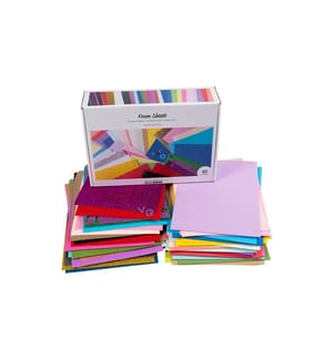 CREATIV COMPANY - Moosgummi Platten A4, Mehrfarbig, 40 Blatt