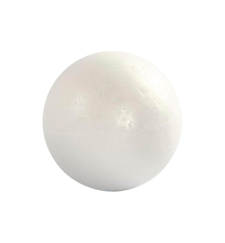 CREATIV COMPANY - Styropor-Kugeln 12 cm, Weiss, 5 Stück