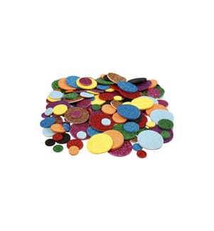 CREATIV COMPANY - Moosgummi-Stanzteile Kreise 1000 Stück, Mehrfarbig