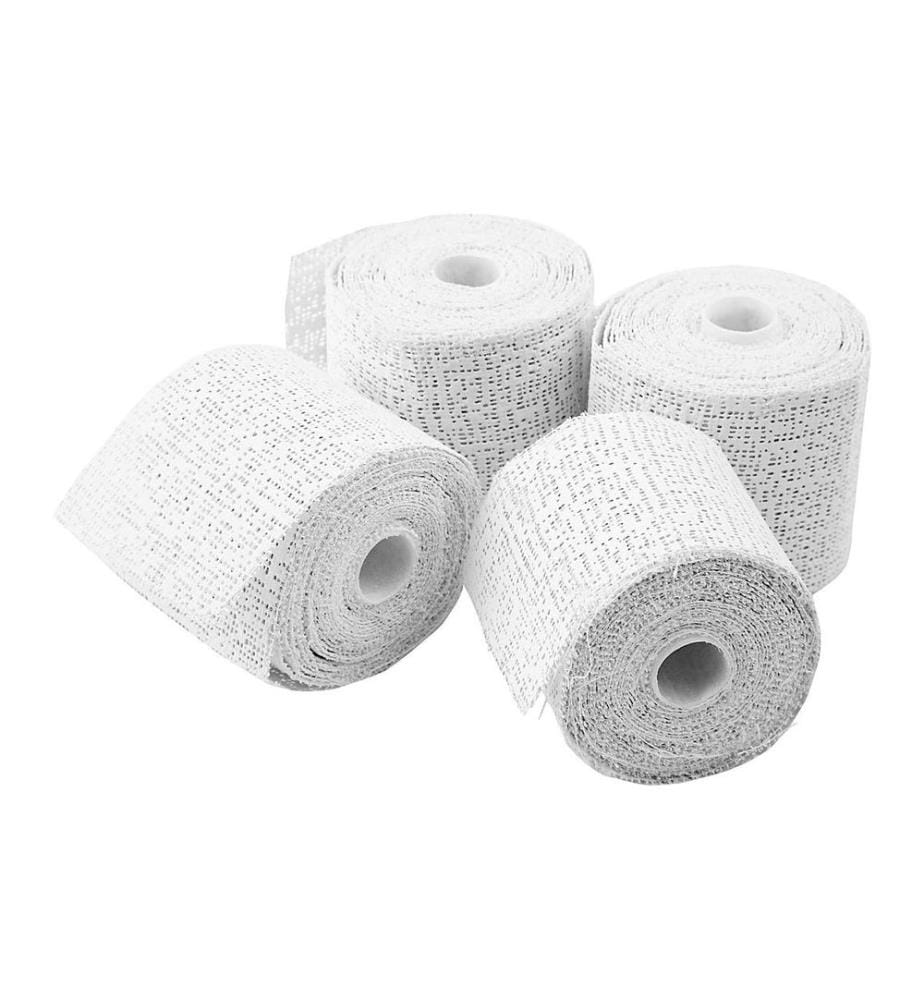 CREATIV COMPANY - Gipsbinden Weiss, 4 Rollen