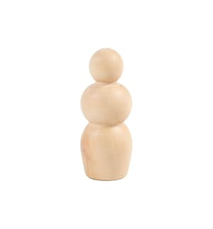 CREATIV COMPANY - Holzartikel Kegelfigur 7.5 cm, 5 Stück
