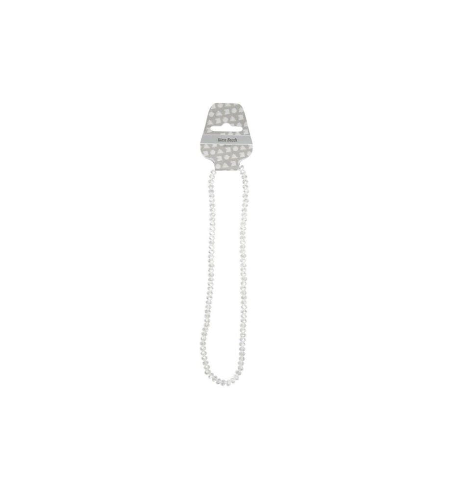 CREATIV COMPANY - Glasschliffperlen 5 mm x 6 mm Transparent