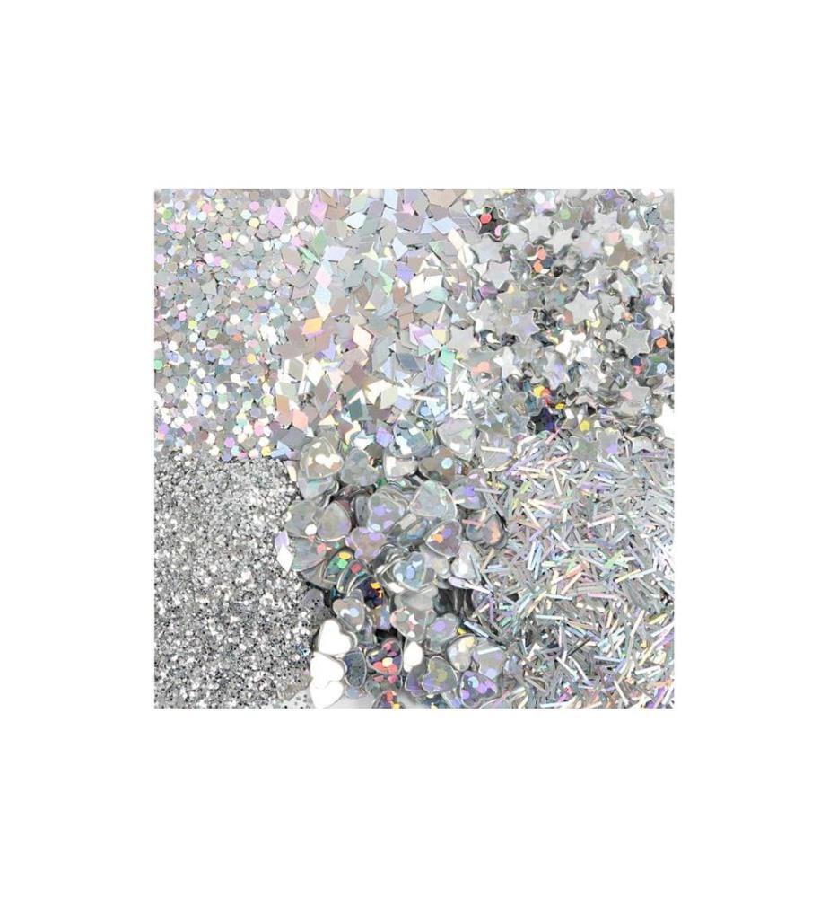 CREATIV COMPANY - Glitzerset Silber, 6 x 5 g