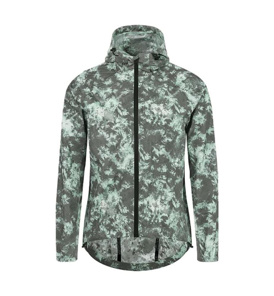 Giacca antipioggia riflettente da ciclismo 14-22°C - Khaki