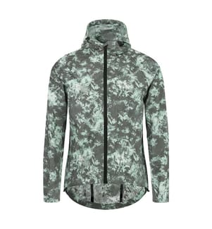 Giacca antipioggia riflettente da ciclismo 14-22°C - Khaki