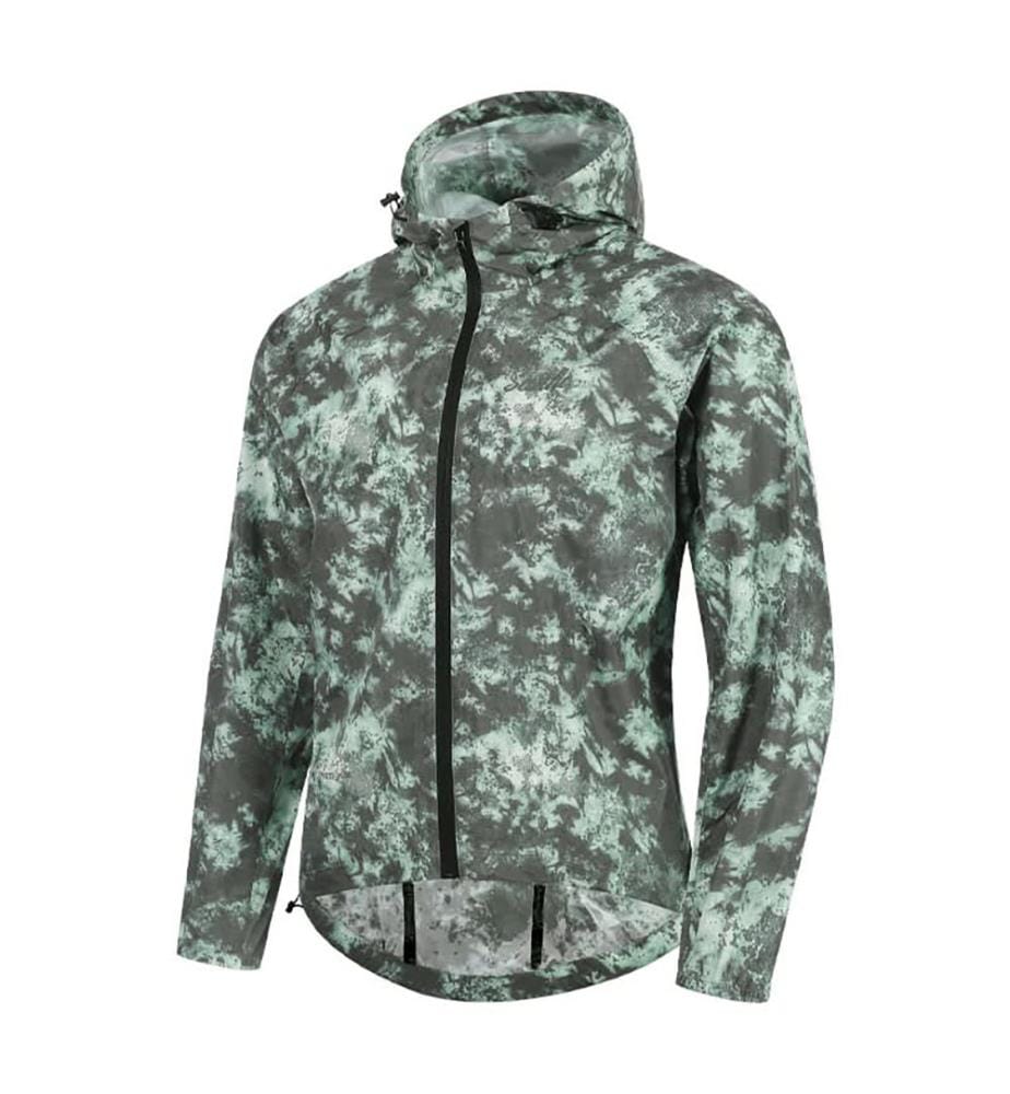 Giacca antipioggia riflettente da ciclismo 14-22°C - Khaki