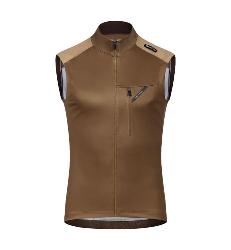 Gilet in pile a vento 6-16°C - Marrone