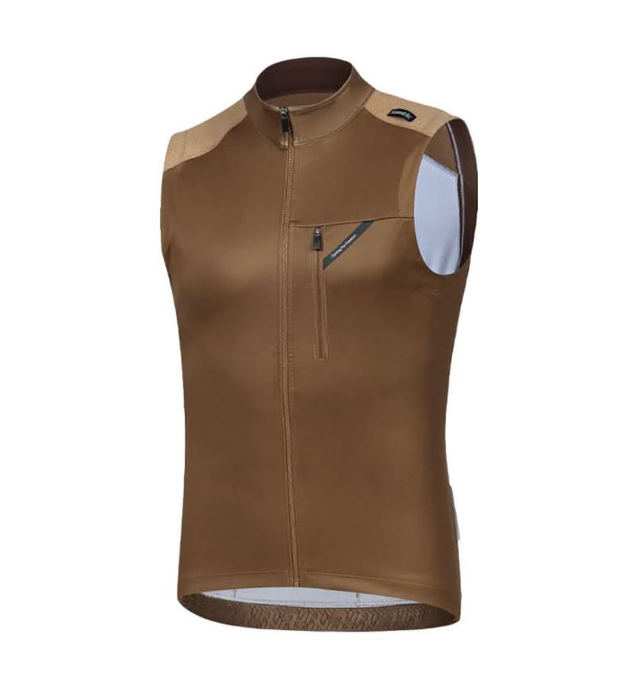 Gilet in pile a vento 6-16°C - Marrone