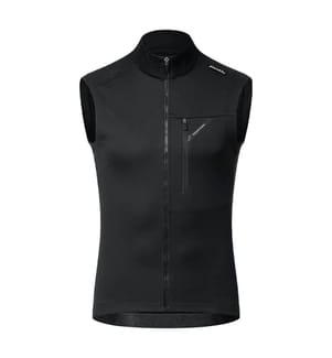 Gilet in pile a vento 6-16°C - Nero