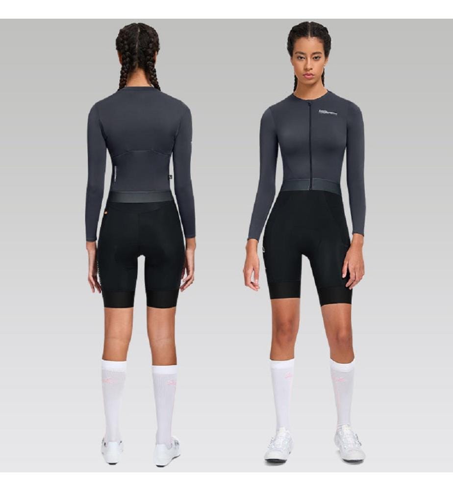 Langarm-Trikot „Qing“ - Grau