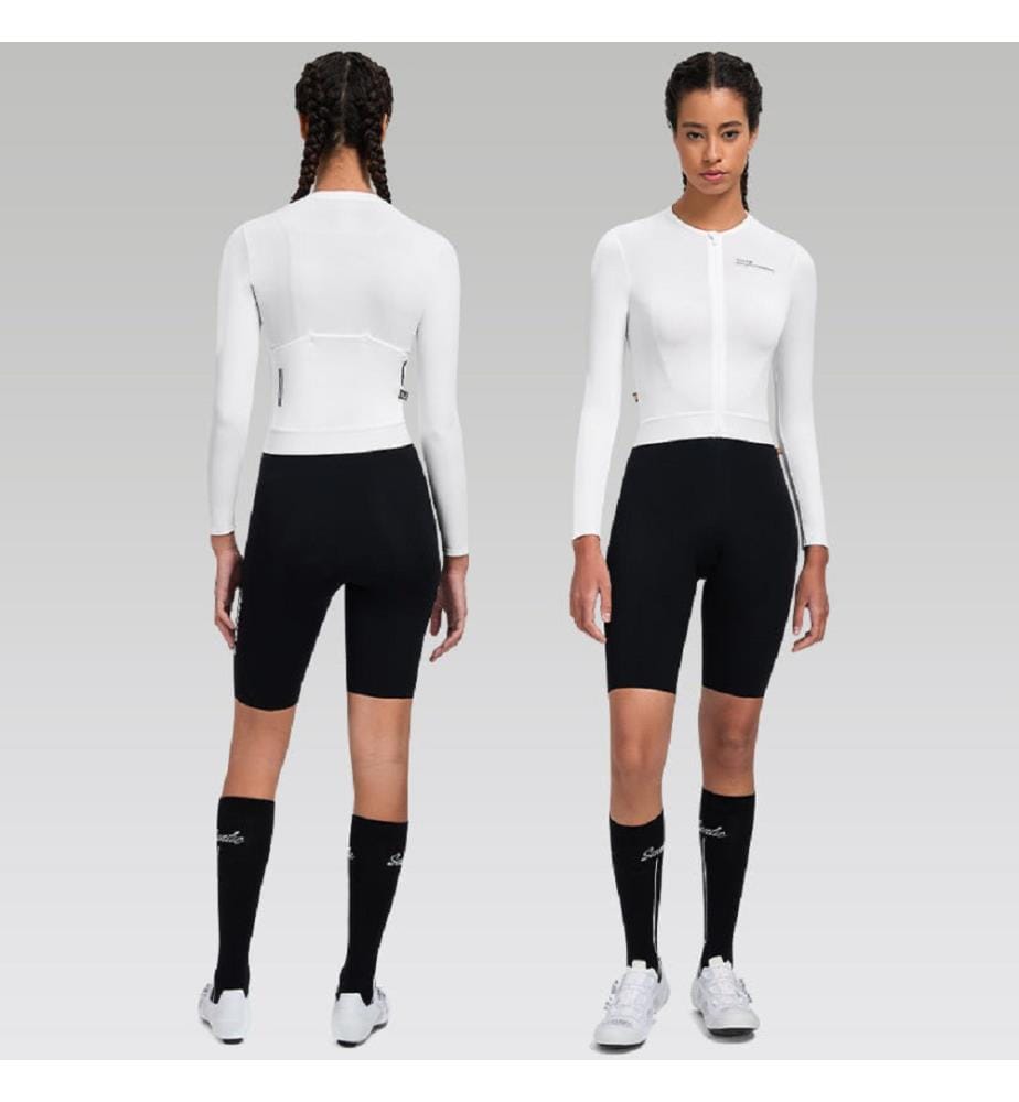 Langarm-Trikot „Qing“ - Weiss