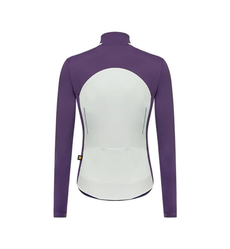 Maglia termica da ciclismo 14-22°C - Bianco e viola