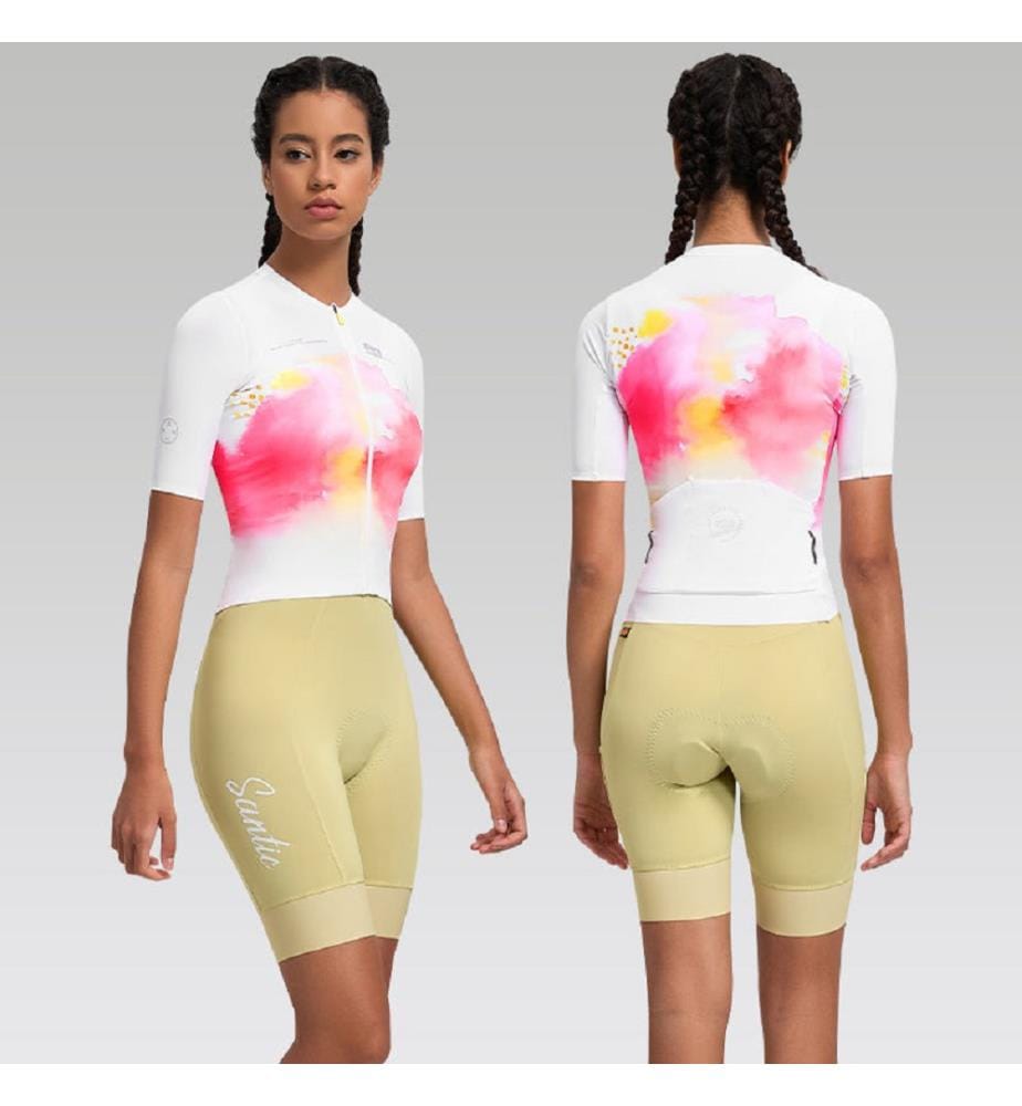 Maglia a maniche corte Qianyan - Bianca