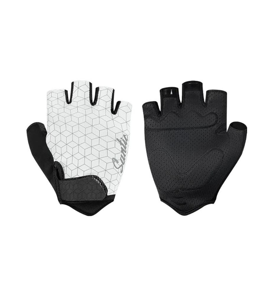 Fingerlose Fahrradhandschuhe - Schwarz und Weiss