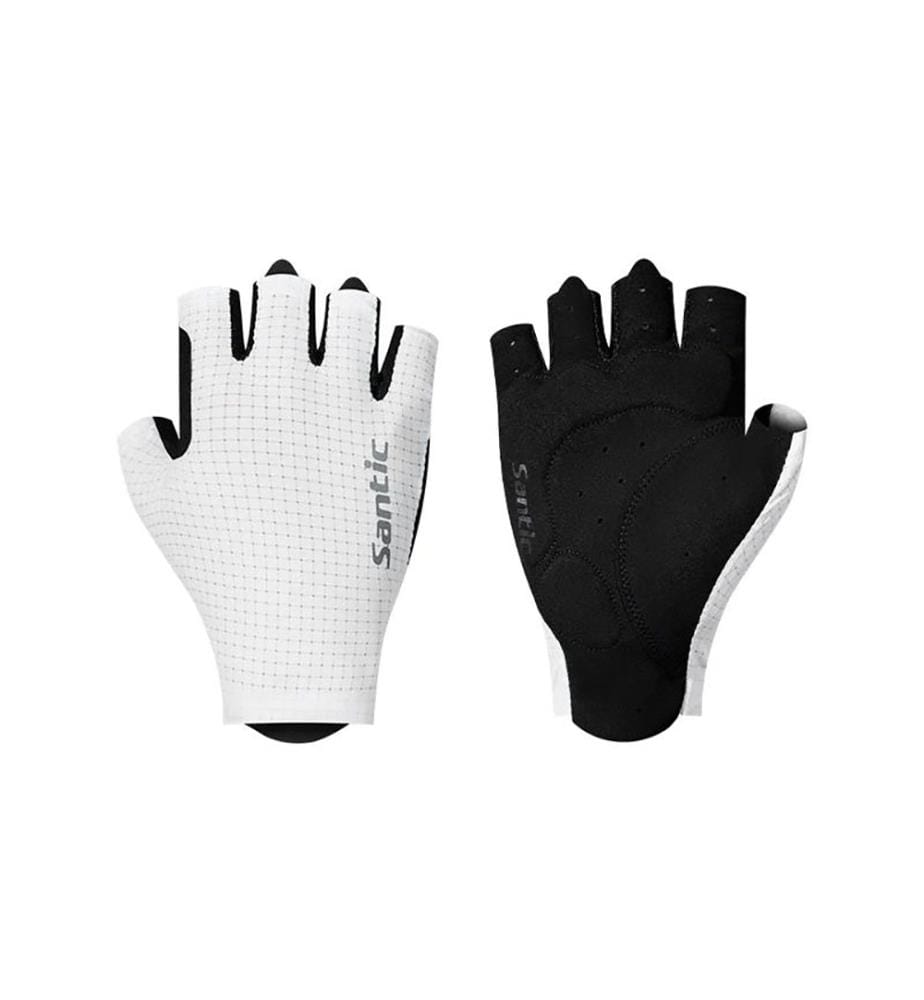 Fingerlose Fahrradhandschuhe 28°C+ - Schwarz und Weiss