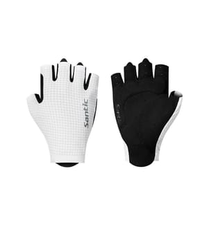 28°C+ Guanti da ciclismo senza dita - Nero e bianco